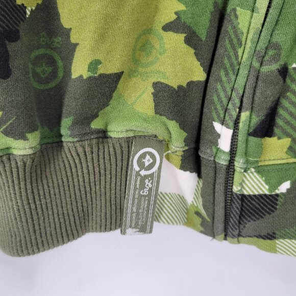 LRG Naturalist Leaf Camo Zip Up Sweatshirt Jacket Vintage Y2K 4XL - Picture 4 of 7